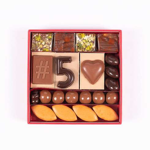 Chocolat Entreprise Anniversaire - 5 ANS / Cadeaux d'affaires en chocolat
