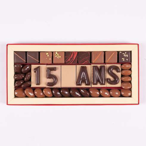 Chocolat Entreprise Anniversaire - 15 ANS / Chocolats Anniversaires de Sociétés