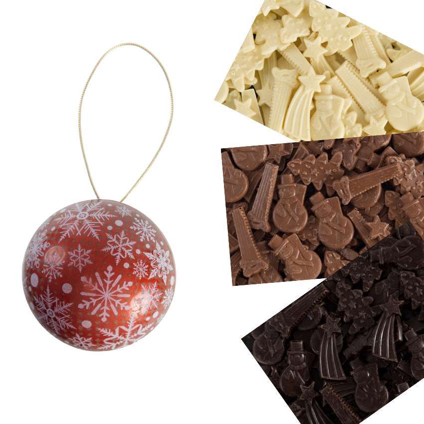 Boule de Noël chocolat lait