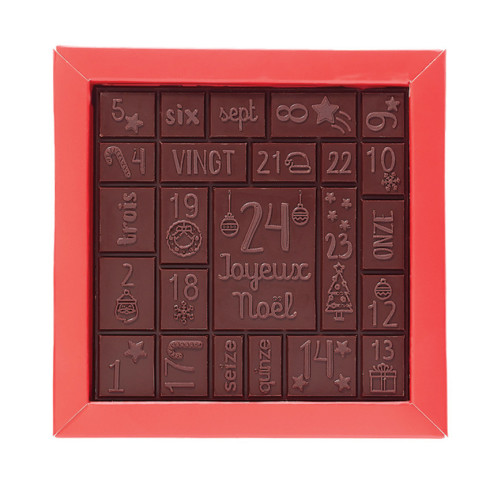 Calendrier de l'Avent chocolat noir / Chocolats de l'Avent