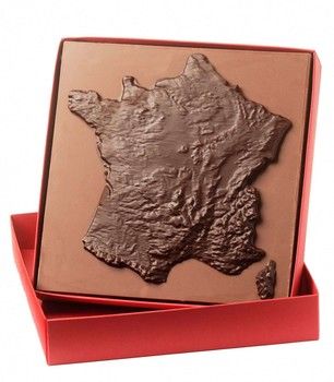 Carte de France en chocolat