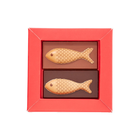 Etui banc de poissons / Chocolats de Pâques