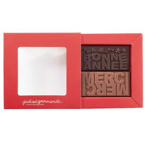 Cadeau lancement chocolat et emballage personnalisables / Gravure chocolat