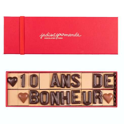 Message en chocolat à composer ! / Chocolat Saint-Valentin
