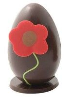 Oeuf coquelicot Noir 9cm