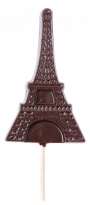 Sucette tour Eiffel en chocolat noir