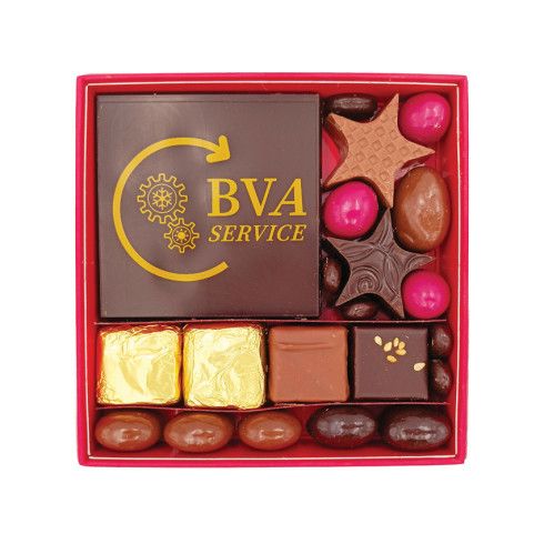 Cadeaux fin d'année chocolat personnalisable / Cadeaux d'affaires en chocolat