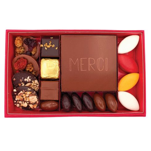 Coffret de fête message personnalisé / Cadeaux d'affaires en chocolat