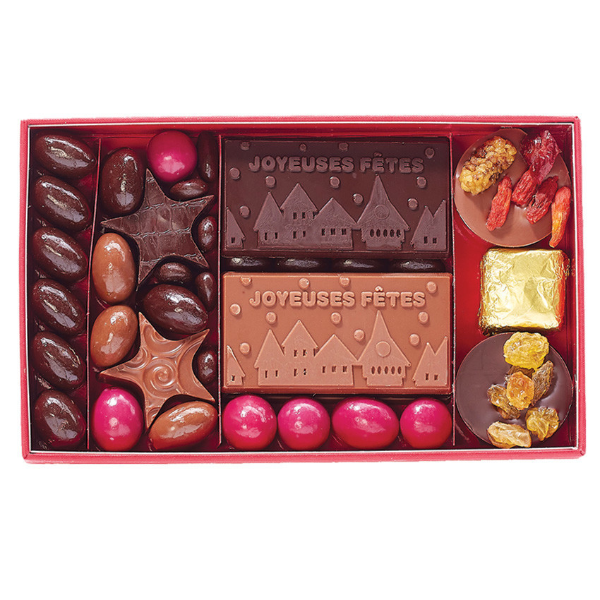 Coffret gourmand: bonbon chocolaté, Médaille de Dax en chocolat, Orang