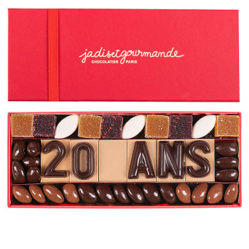 Chocolat Entreprise Anniversaire - 20 ANS Jadis et Gourmande