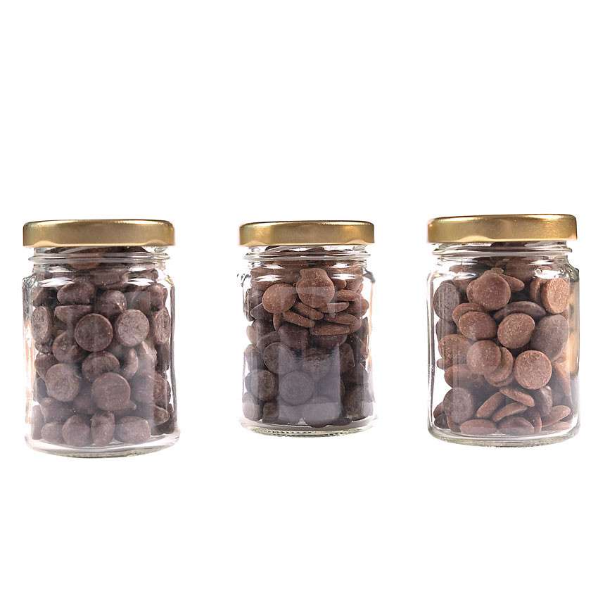 3 pots pistoles chocolat d'origine