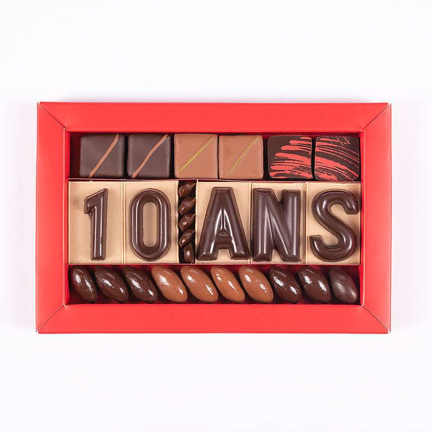 Chocolat entreprise anniversaire - 10 ans