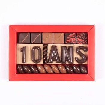 Chocolat Entreprise Anniversaire - 10 ANS Jadis et Gourmande