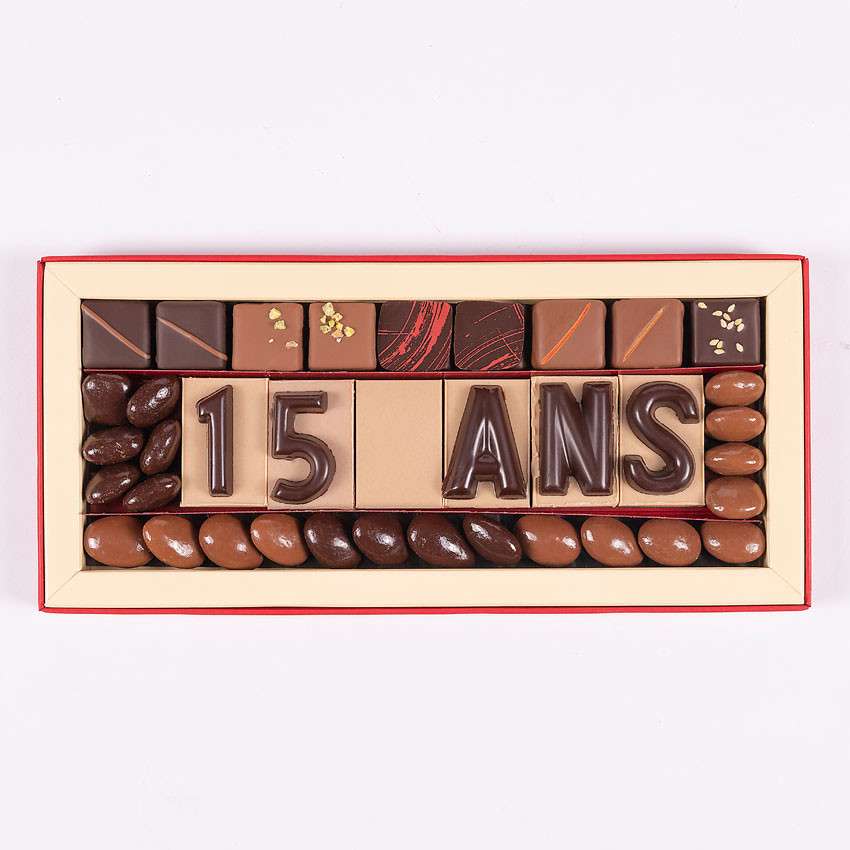 Chocolat entreprise anniversaire - 15 ans