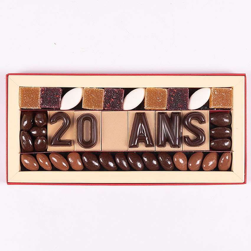 Chocolat entreprise anniversaire - 20 ans