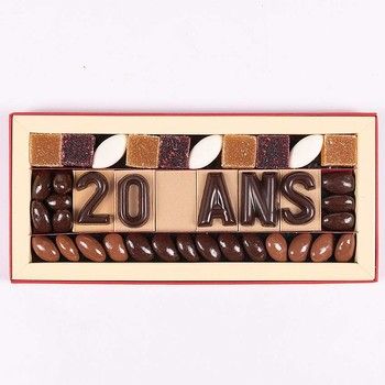 Chocolat Entreprise Anniversaire - 20 ANS Jadis et Gourmande