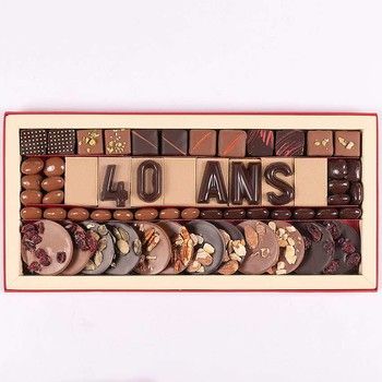 Chocolat Entreprise Anniversaire - 40 ANS Jadis et Gourmande