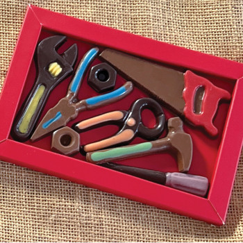 Boite à outils mini chocolat lait et noir Jadis et Gourmande