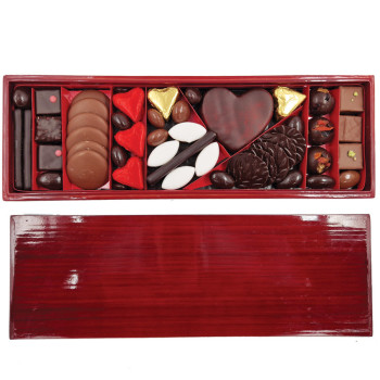 Coffret Saint-Valentin Taille 3 en bambou laqué Jadis et Gourmande