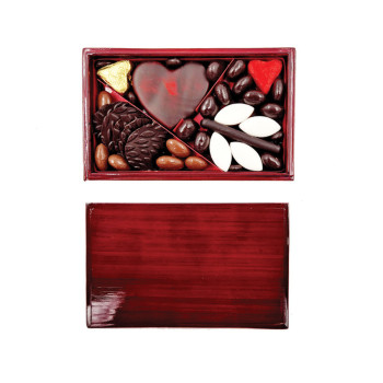 Boite bambou laquée Taille 1 Saint-Valentin Jadis et Gourmande