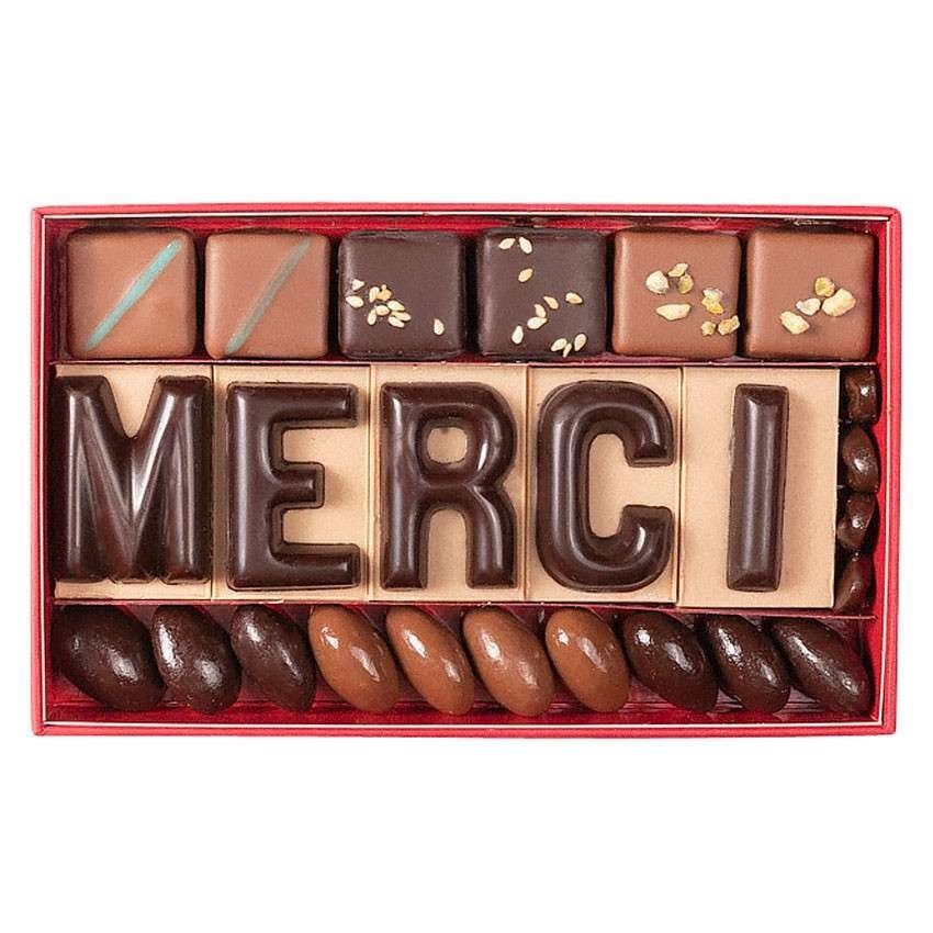 5 lettres en chocolat praliné & gianduja