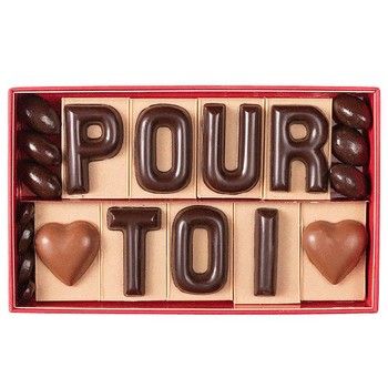 10 lettres en chocolat praliné & gianduja (CP) Jadis et Gourmande