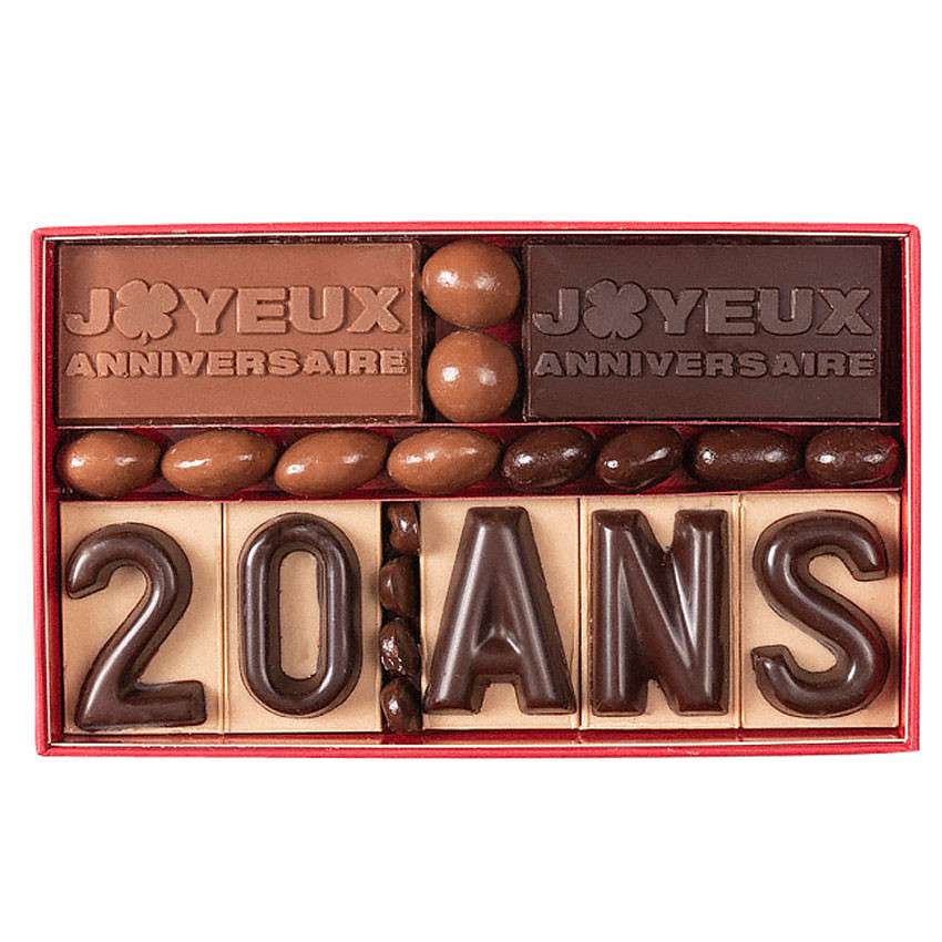 Offrir des chocolats pour un anniversaire - à personnaliser 190g