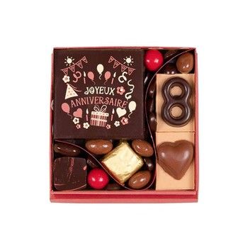 Boîte chocolat Anniversaire Taille 1 Jadis et Gourmande