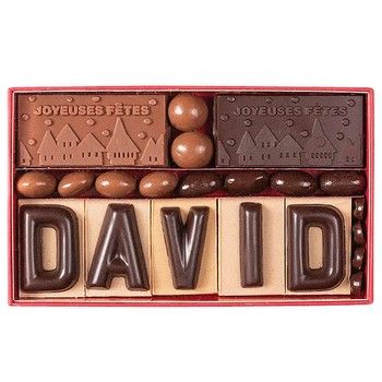 Coffret Joyeuses Fêtes et lettres en chocolat (CP) Jadis et Gourmande
