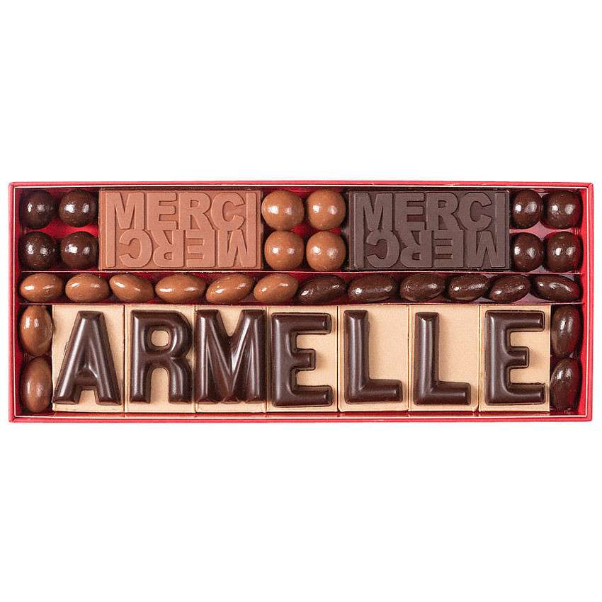 Chocolat cadeau pour dire Merci - à personnaliser 270g