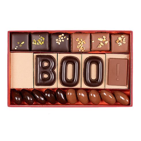 Coffret BOO et assortiment de chocolats / Chocolats pour Halloween