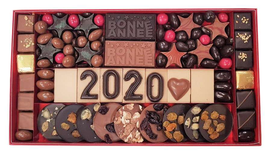 Boite chocolat de l'année inoubliable