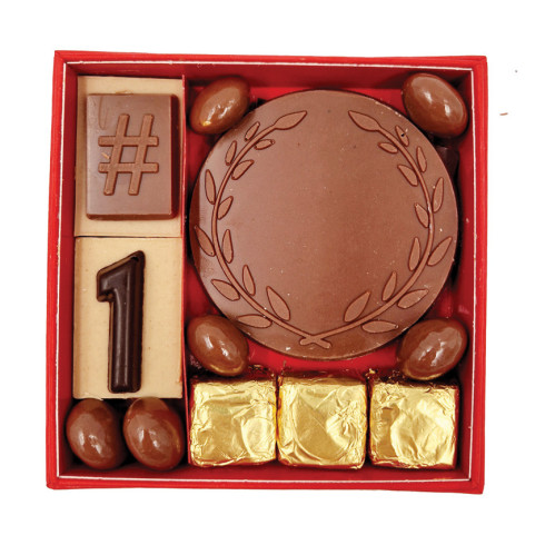 Coffret félicitations chocolat lait / Chocolat fin des Classes