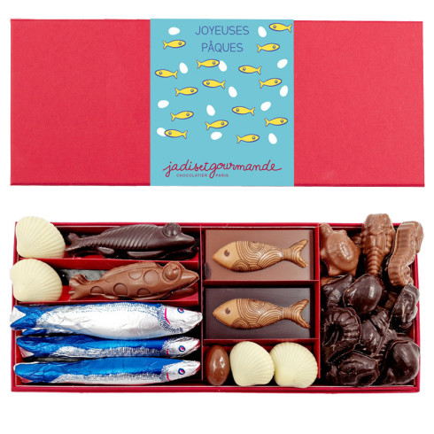 Banc de poissons chocolats de Pâques Taille 2 / Entreprises et CSE