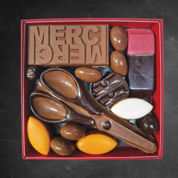 Boite chocolat fin des classe Jadis et Gourmande