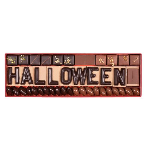 Coffret halloween - lettres en chocolat / Chocolats pour Halloween