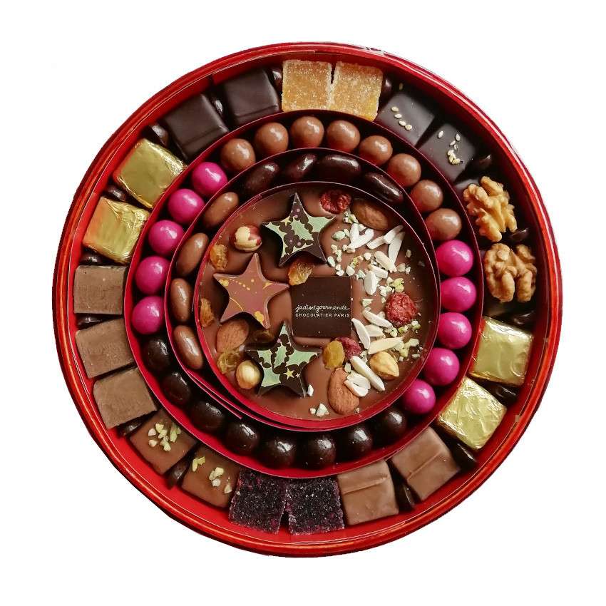 Boite chocolat cadeau Noël T4