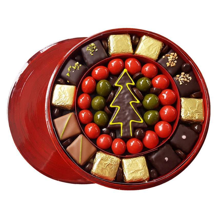 Boite chocolats Noël Coffret luxe chocolats Sapin Taille 3 Boite chocolats Noël Coffret luxe chocolats Sapin Taille 3