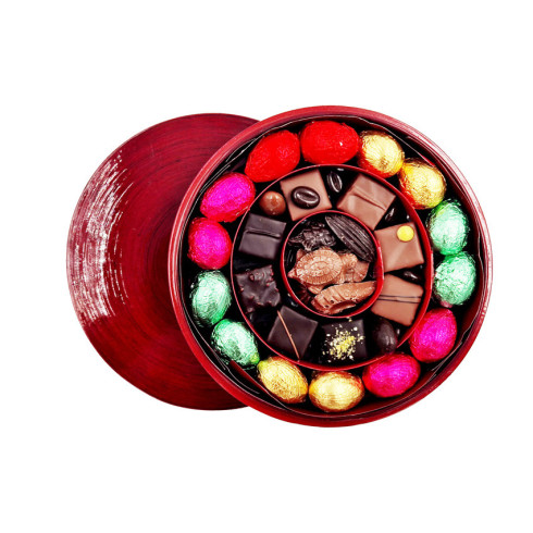 Coffret chocolat rouge T3 / Chocolat Noël Entreprise & CSE