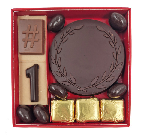 Coffret félicitations chocolat noir / Chocolat fin des Classes