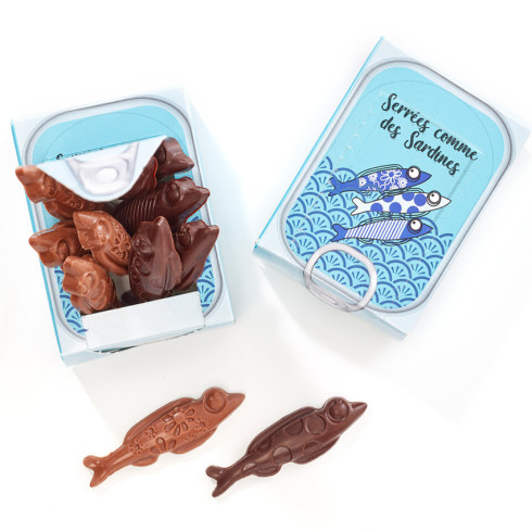 Boite de sardines chocolat / Collection 2024 : chocolats de Pâques originaux