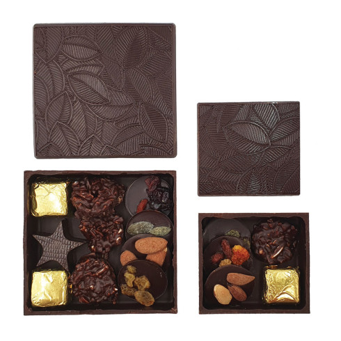 Bonbonnière de Noël chocolat noir Taille 1 et 2 / Chocolats de l'Avent
