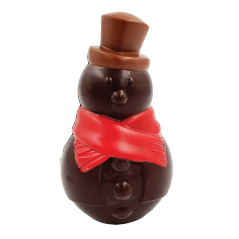 Bonhomme de neige en chocolat Noir / Chocolats de Noël originaux