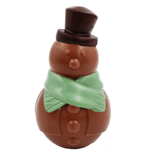 Bonhomme de neige en chocolat au Lait / Chocolats de Noël originaux