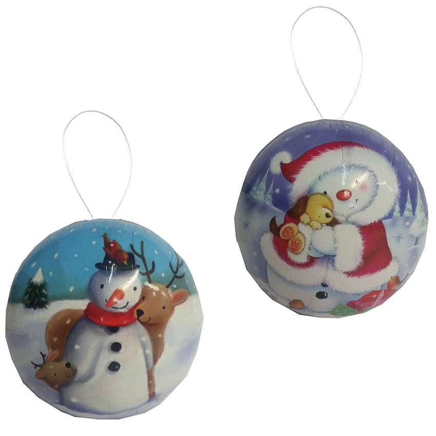 Boule De Noël Carton Fritures Chocolat