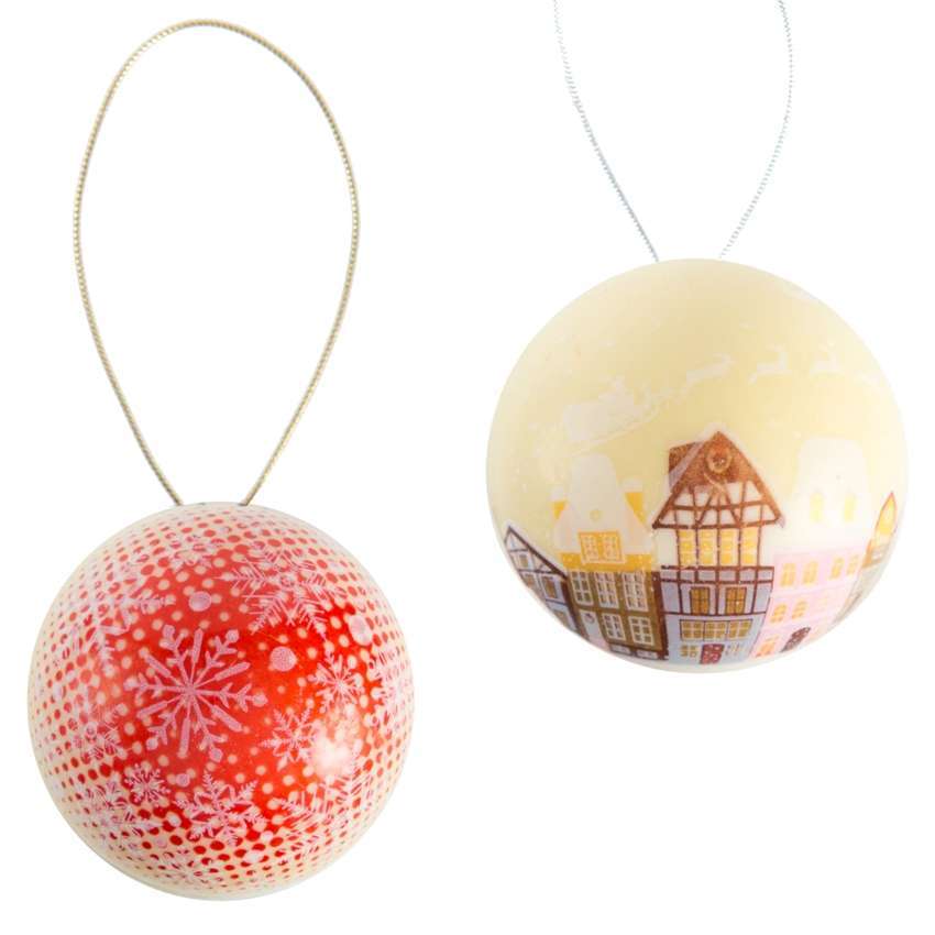 Boule De Noël Chocolat Blanc