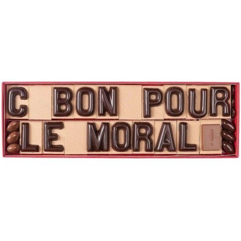 20 lettres en chocolat praliné & gianduja (JGL) / Meilleures ventes de chocolats