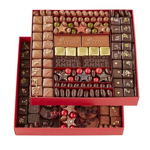 Coffret de luxe fait par un artisan chocolatier cadeaux affaires et CE / Plus de 70 € HT