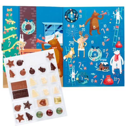 Calendrier Avent enneigé / Calendriers de l'Avent chocolat