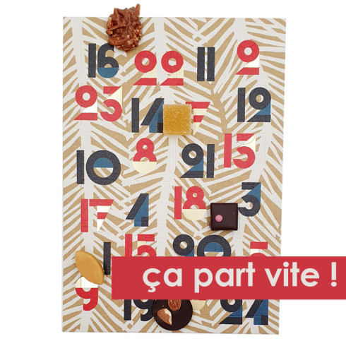 Calendrier carton garni / Calendriers de l'Avent chocolatier